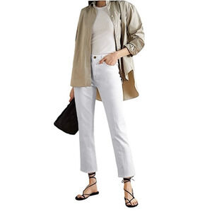 FRAME Le High Straight Jeans in Blanc Size 27